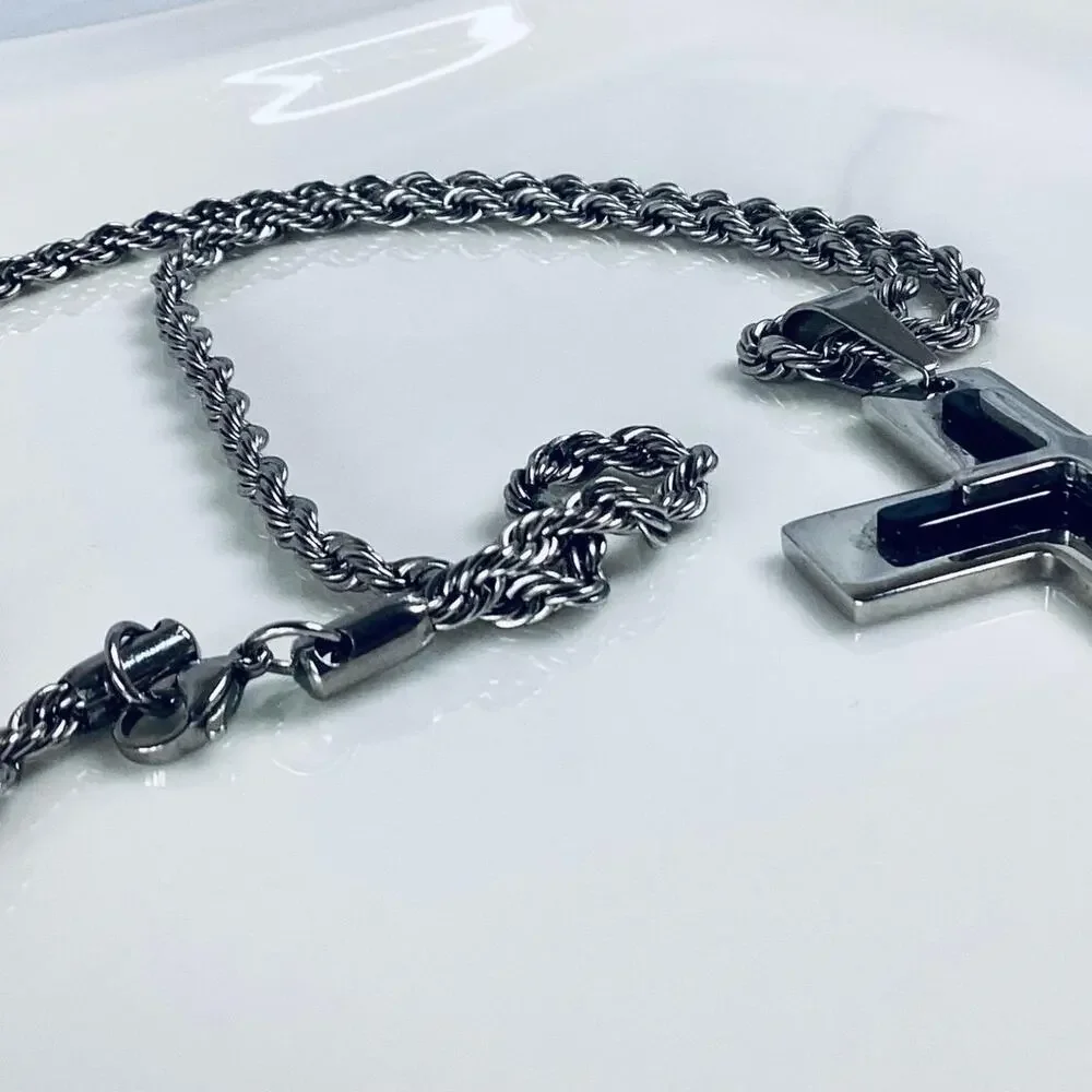 Large cross necklace 316l stainless